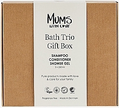 Духи, Парфюмерия, косметика Набор - Mums With Love Bath Trio Gift Box (sh/250ml + cond/250ml + sh/gel/250ml)
