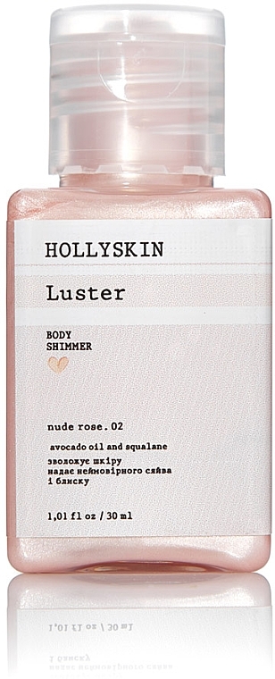 Шимер для тіла "Nude Rose. 02" - Hollyskin Luster Body Shimmer Nude Rose. 02