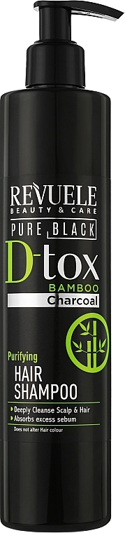Шампунь для волос - Revuele Pure Black Detox Purifying Shampoo — фото N1