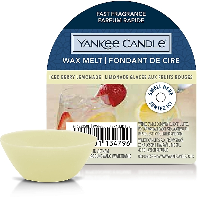 Ароматичний віск - Yankee Candle Wax Melt Iced Berry Lemonade — фото N1
