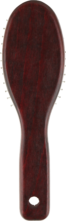 Щетка для волос, овальная, 4896, с темным деревянным корпусом - Top Choice — фото N2