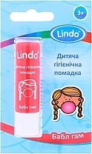 Гигиеническая помада "Bubble Gum" - Lindo  — фото N1