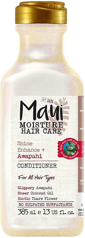 Кондиціонер для всіх типів волосся - Maui Moisture Shine+Awapuhi Conditioner — фото N1