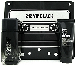 Carolina Herrera 212 Vip Black - Набор (edp/100ml + sh/gel/100ml) — фото N3