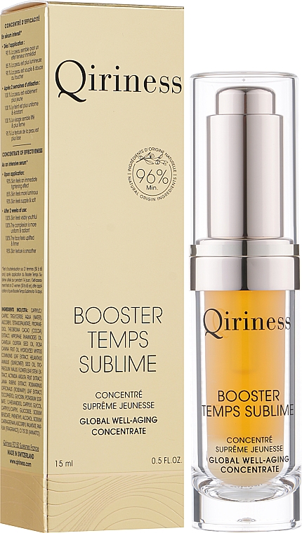 Антивозростная лифтинговая сыворотка-бустер для лица - Qiriness Booster Temps Sublime Ultimate Anti-Age Concentrate — фото N2