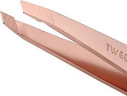 Парфумерія, косметика Пінцет для брів "Tweezerman" - Rose Gold Slant Tweezer