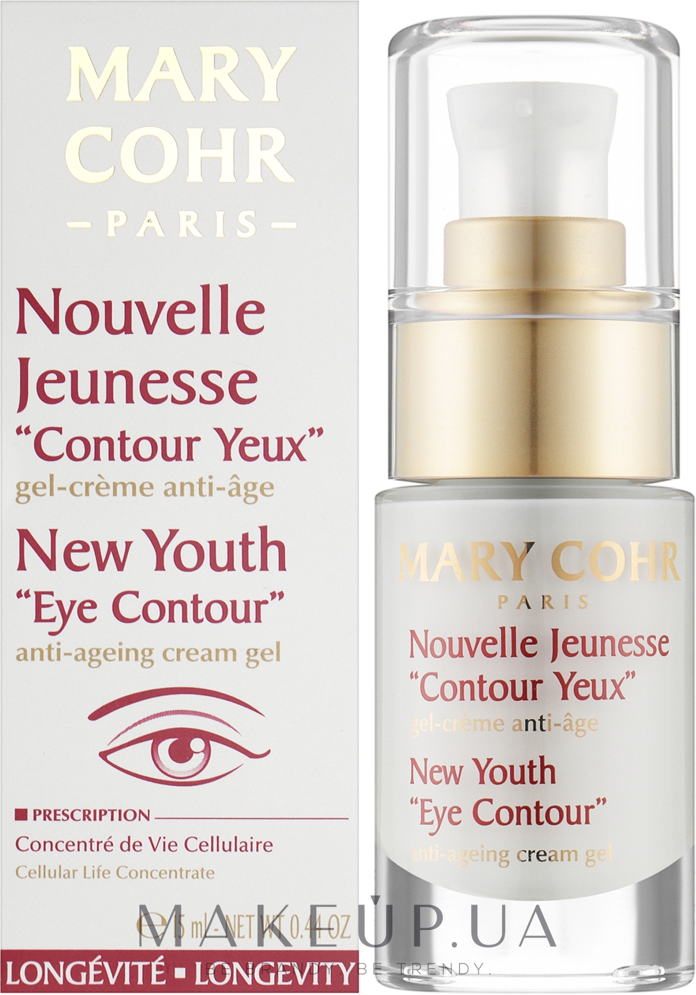 Омолаживающий крем для глаз - Mary Cohr Nouvelle Jeunesse Contour Yeux — фото 15ml
