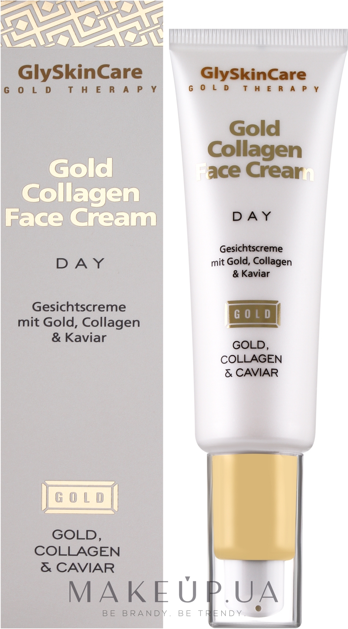 Коллагеновый дневной крем для лица с золотом - GlySkinCare Gold Collagen Day Face Cream — фото 50ml