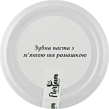 Парфумерія, косметика Зубна паста з м'ятою та ромашкою - Florium