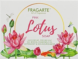 Парфумерія, косметика Парфумоване мило ручної роботи "Рожевий лотос" - Fragarte Pink Lotus Soap