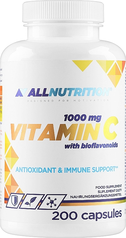 Пищевая добавка «Витамин С с биофлавоноидами» - Allnutrition Vitamin C With Bioflavonoids Antioxidant & Immune Support — фото N1