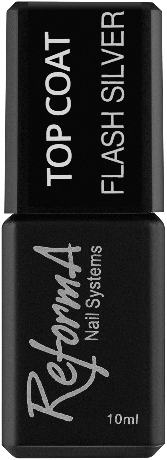 Топ-блиск для гель-лаку, глянцевий - ReformA Nail Systems Top Coat Flash Silver — фото 10ml