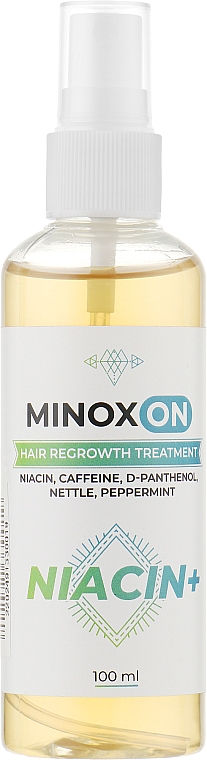 Лосьйон для росту волосся з нікотиновою кислотою - Minoxon Hair Regrowth Treatment Niacin + — фото N3