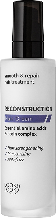 Несмываемый крем для восстановления волос - Looky Look Reconstruction Hair Cream — фото N1