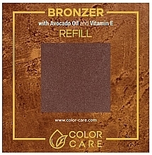 Парфумерія, косметика Матовий бронзер з олією авокадо та вітаміном Е - Color Care Bronzer Refill