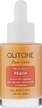 Парфумерія, косметика Зволожувальне молочко для обличчя "Персик" - Olitone Peach Face Milk