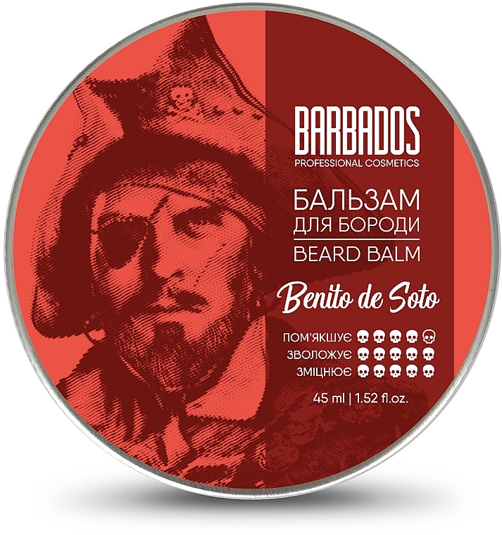 Бальзам для бороды - Barbados Pirates Beard Balm Benito De Soto