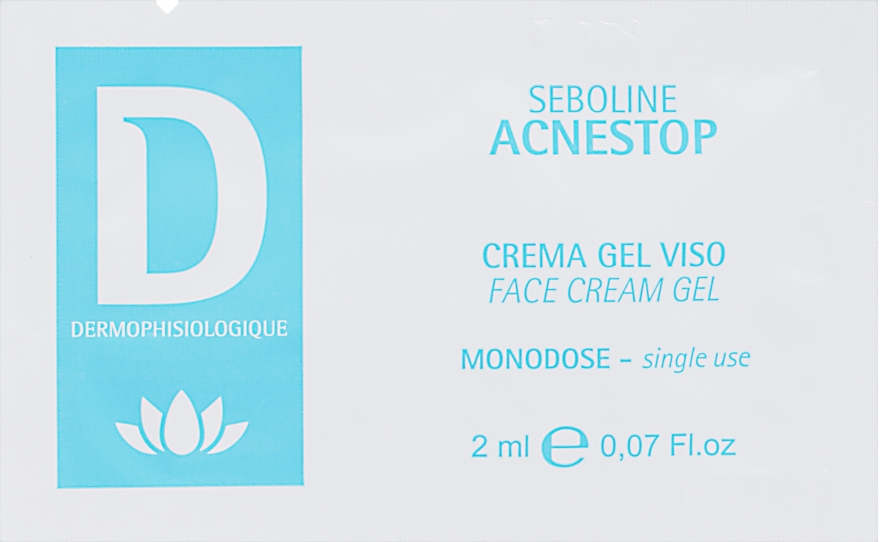 Крем-гель для профілактики та лікування акне - Dermophisiologique Seboline Acnestop Cream Gel (пробник)