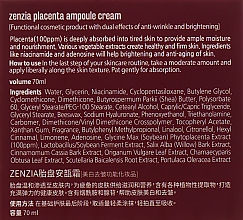 Крем для лица с плацентой - Zenzia Placenta Ampoule Cream — фото N3