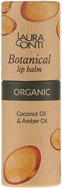 Бальзам для губ з олією бурштину - Laura Conti Botanical Lip Balm — фото N3