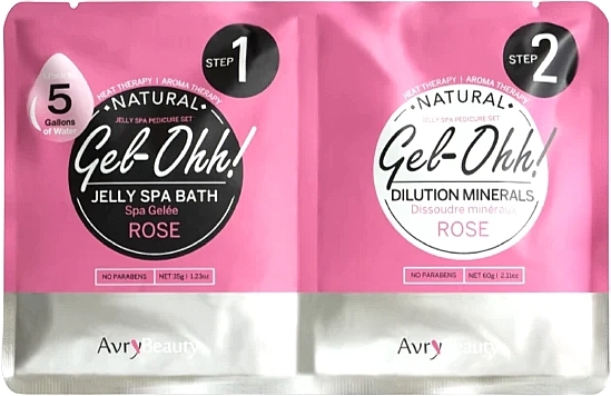 Спа для ніг - Avry Beauty Gel-Ohh Jelly Spa Rose — фото N1