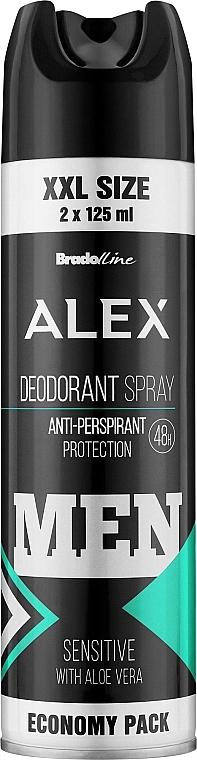 Дезодорант-спрей для мужчин - Bradoline Alex Sensitive Deodorant — фото N1