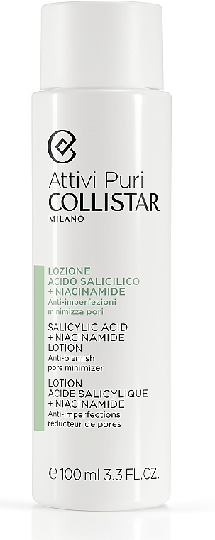 Лосьон для лица с салициловой кислотой и ниацинамидом - Collistar Attivi Puri Salicylic Acid + Niacinamide Lotion — фото N1