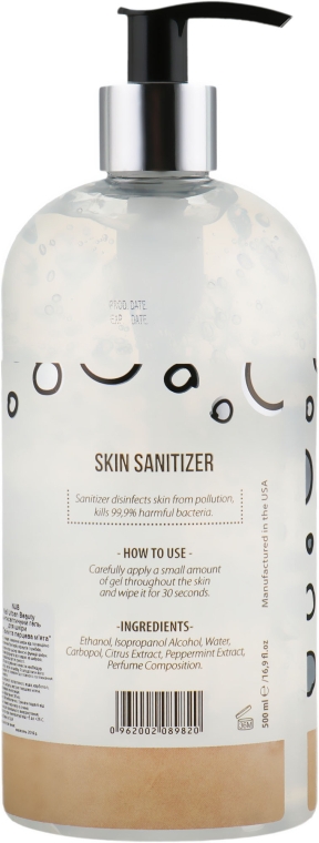 Гель-антисептик для шкіри рук і ніг NUB Skin Sanitizer Lime Peppermint - NUB Skin Sanitizer Lime Peppermint — фото N4