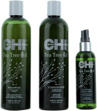 Духи, Парфюмерия, косметика Набор для волос «Чайное дерево» - CHI Tea Tree Oil Calming Cleanse Trio (shm/355ml + cond/355ml + spray/89ml)