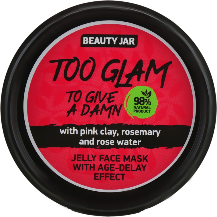 Маска-желе для лица "Too Glam To Give A Damn" - Beauty Jar Jelly Face Mask With Age-Delay Effect