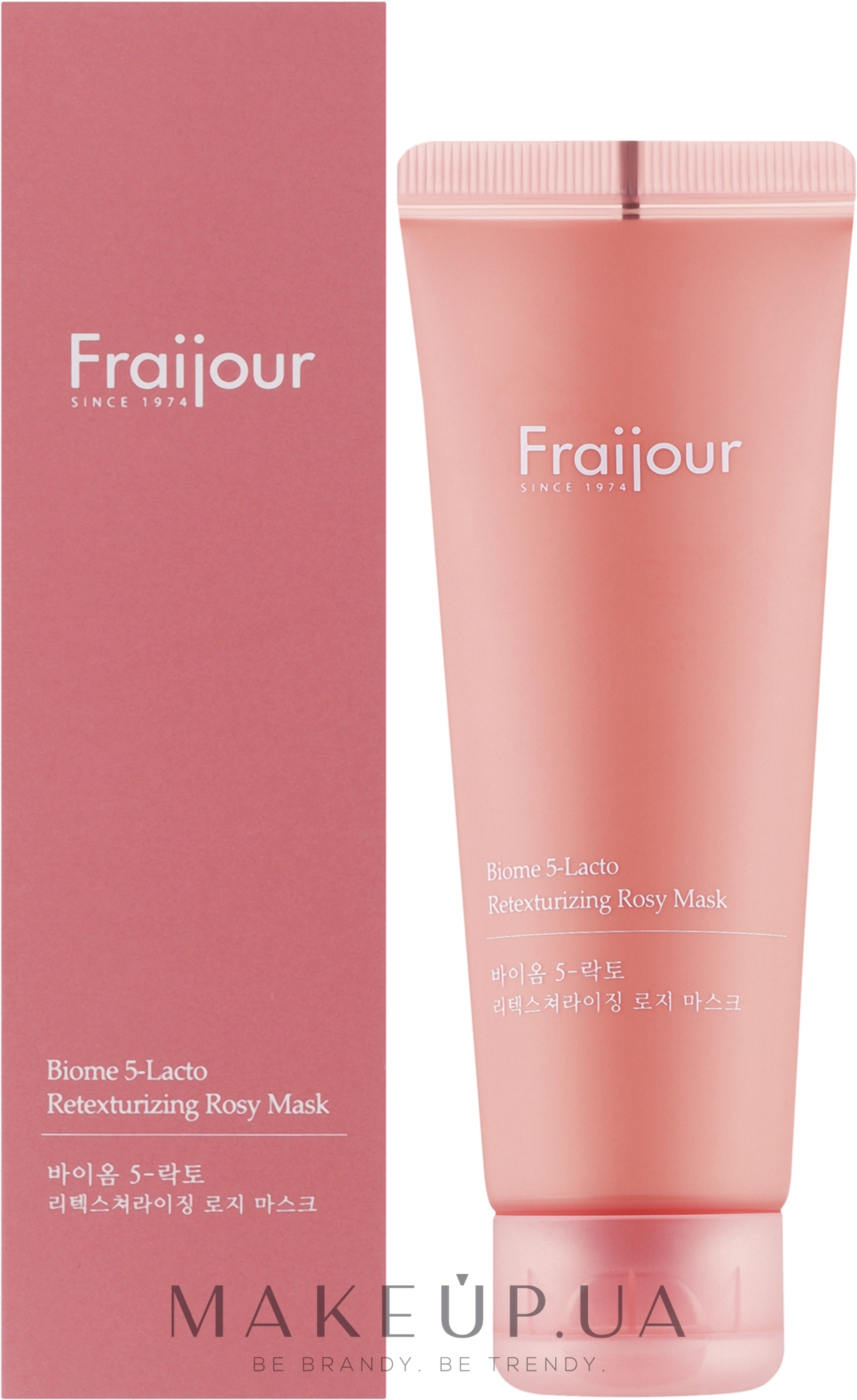 Смягчающая глиняная маска для лица с пробиотиками - Fraijour 5-Lacto Retexture Rosy Mask — фото 75ml