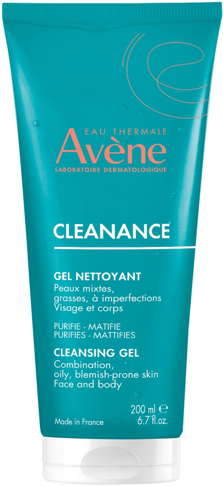 Очищающий гель для лица и тела - Avene Cleanance Cleansing Gel (туба) — фото 200ml