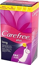 Парфумерія, косметика Щоденні гігієнічні прокладки, 40 шт. - Carefree Plus Long Extra Protection+ 3D Comfort