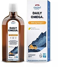 Духи, Парфюмерия, косметика Пищевая добавка "Омега 3", 1600 мг, со вкусом лимона - Osavi Daily Omega