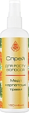 Парфумерія, косметика УЦІНКА Спрей для росту волосся "Мед і карпатські трави" - Цілюще Джерело*