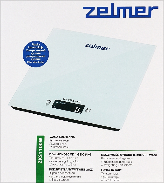 Весы кухонные ZKS1100W - Zelmer — фото N2