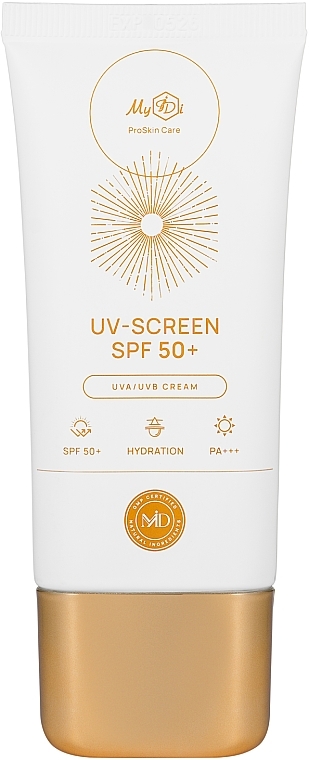 УЦІНКА Сонцезахисний крем для обличчя - MyIDi UV-Screen Cream SPF 50+ * — фото N1