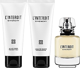 Givenchy L'Interdit Eau de Parfum - Набір (edp/50ml + b/milk/75ml + sh/gel/75ml) — фото N2