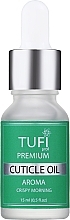 Олія для кутикули "Свіжість ранку" - Tufi Profi Premium Aroma — фото N1