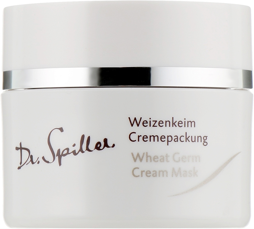 Живильний крем-маска з олією зародків пшениці - Dr. Spiller Wheat Germ Cream Mask (міні) — фото N1