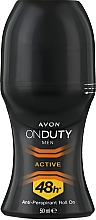 Дезодорант-антиперспірант "Активний захист" - Avon On Duty Men Active Antiperspirant Roll-On — фото N1