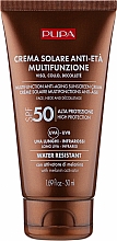 Духи, Парфюмерия, косметика Антивозрастной солнцезащитный крем для лица и декольте - Pupa Anti-Aging Sunscreen Cream SPF 50