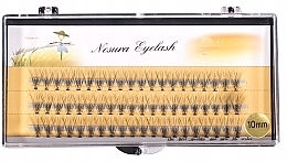 Накладные ресницы пучковые C 10 мм, 60 шт. - Nesura Eyelash Premium — фото N1