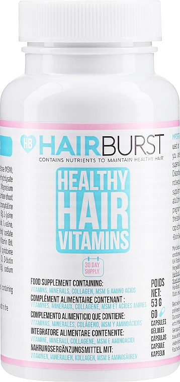 Вітаміни для росту й зміцнення волосся - Hairburst Healthy Hair Vitamins — фото N1