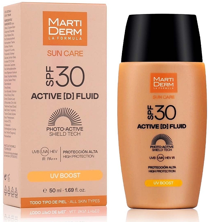 Сонцезахисний флюїд - MartiDerm Sun Care Active (D) Fluid SPF 30+ — фото N2