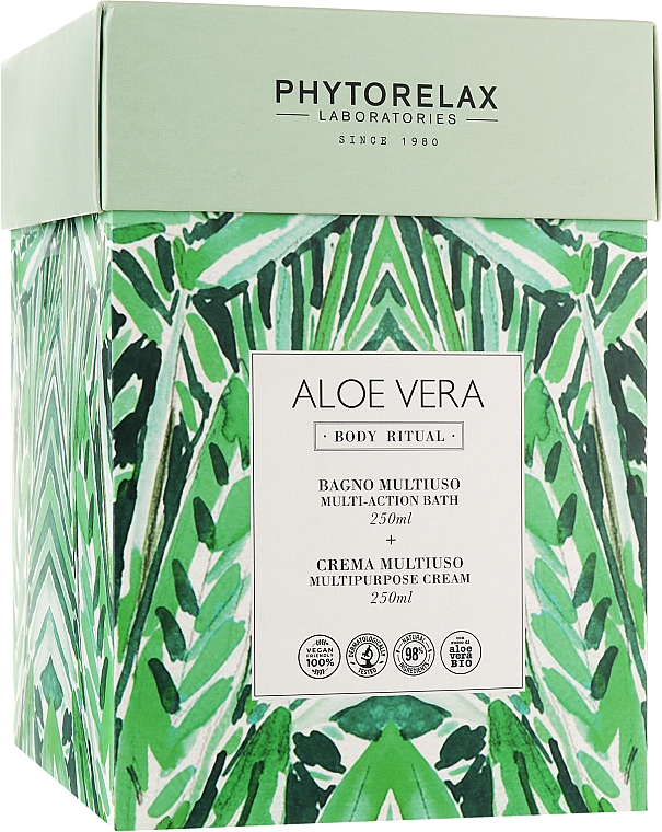 Набір - Phytorelax Laboratories Aloe Vera Body Riyual (sh/gel/250ml + b/cr/250ml) — фото N1