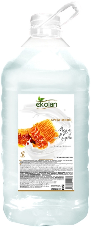 Крем-мыло "Мед-молоко" - Ekolan — фото N3