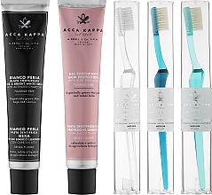 Парфумерія, косметика Набір - Acca Kappa GIFT SET (t/paste/100ml + t/paste/100ml + brush/3шт)