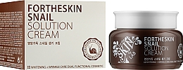Крем для лица с муцином улитки - Fortheskin Snail Solution Cream  — фото N2