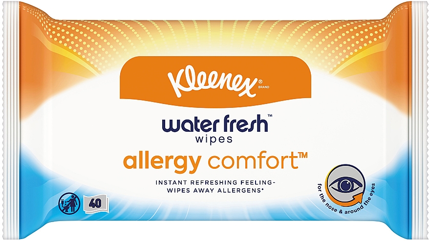 Салфетки влажные против аллергенов, 40 шт - Kleenex Allergy Comfort